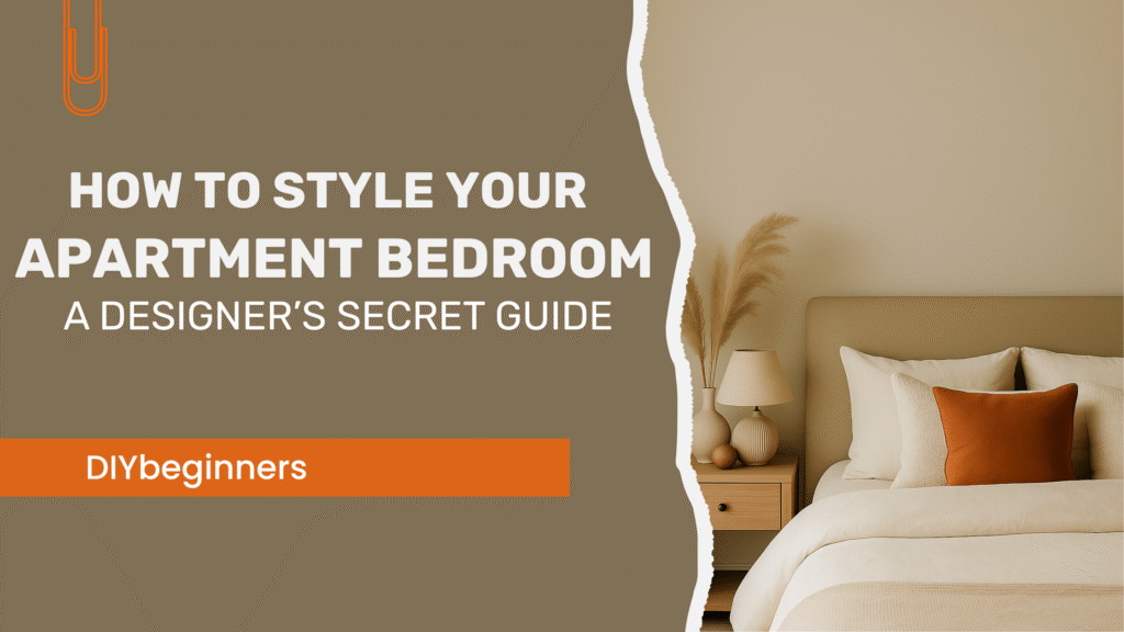 Cozy modern Apartment Bedroom styled with neutral tones, layered bedding, and designer décor accents