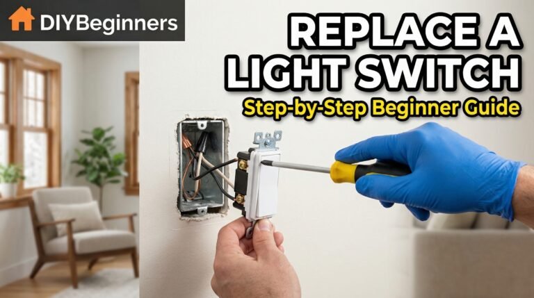 how to replace a light switch step by step DIY thumbnail