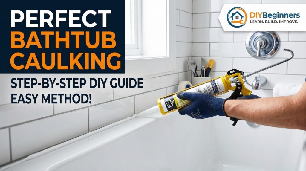 cleaning bathtub surface before applying new caulk