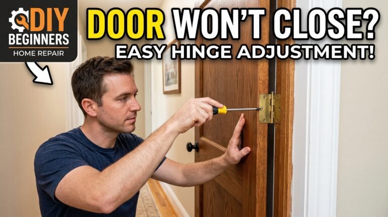 door not closing properly due to misalignment