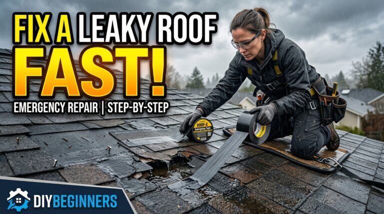How to Fix a Leaky Roof (Emergency Patch + 4 Permanent Fixes for Beginners)
